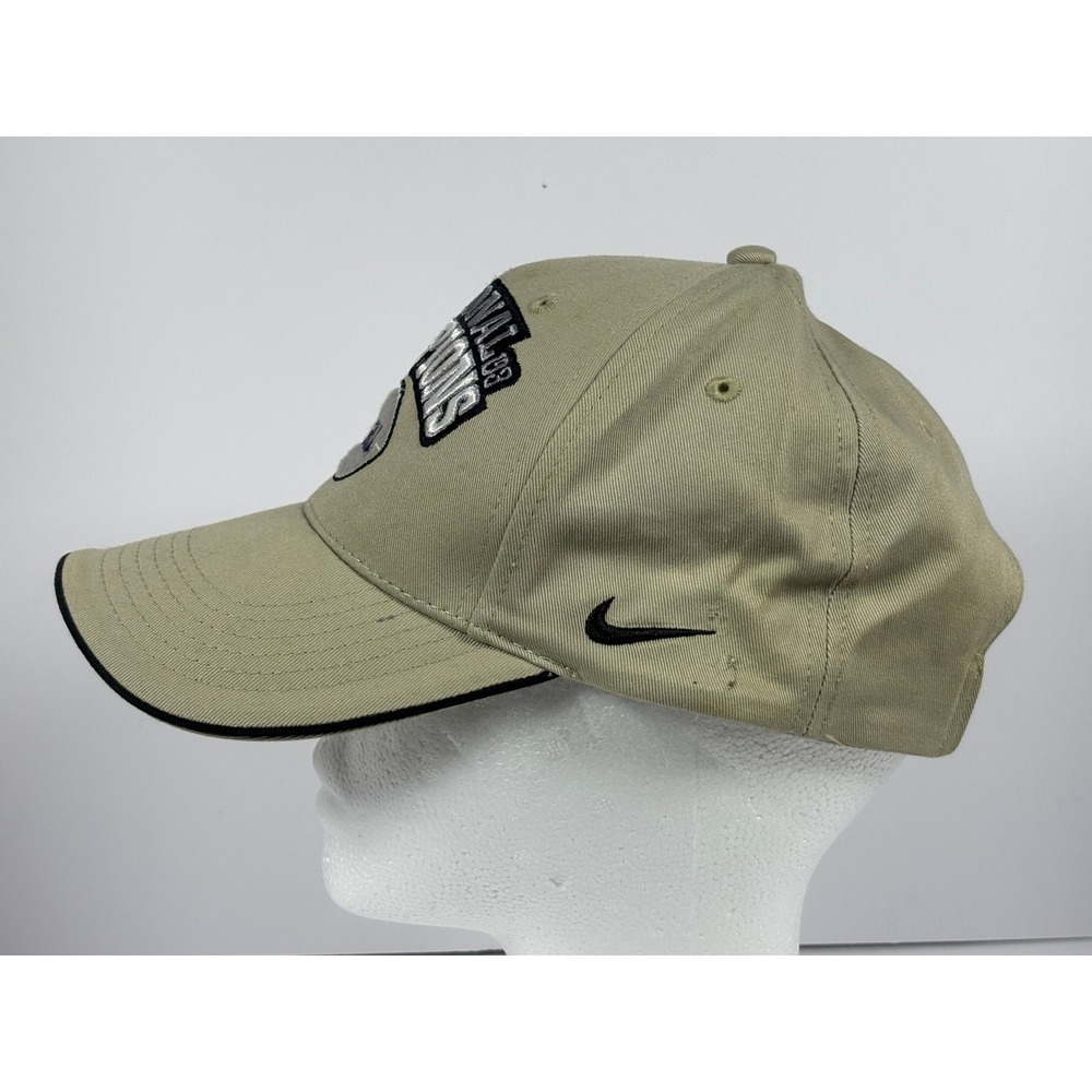 Nike LSU Tigers Hat 2003 National Champions 2004 Sugar Bowl Tan Strapback Cap - Picture 6 of 9